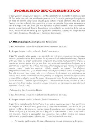 Rosario Eucaristico Misionero