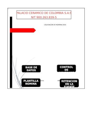 Plantilla Elaboracion Nomina Marly Castro