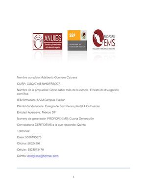 Estrategia didactica CERTIDEMS