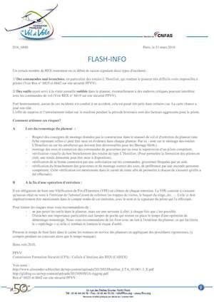 2016 FLASH SECU BRANCHEMENT GOUVERNES