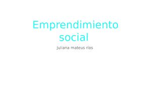 Emprendimiento Social Power Point