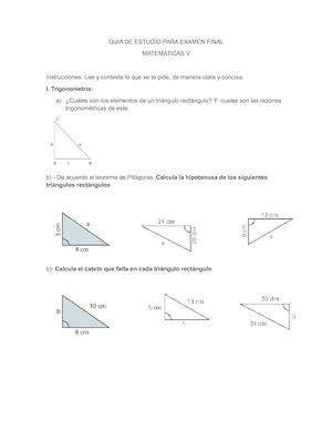 Guia De Estudio Para Examen Final 5 Grado 2