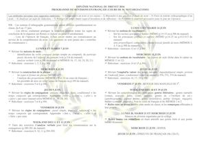 Programme De Révisions 3d Brevet 2016