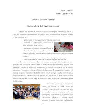 Civilizatie Romaneasca