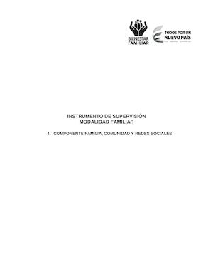 1 Uds Modalidad Familiar Familia, Comunidad Y Redes Sociales