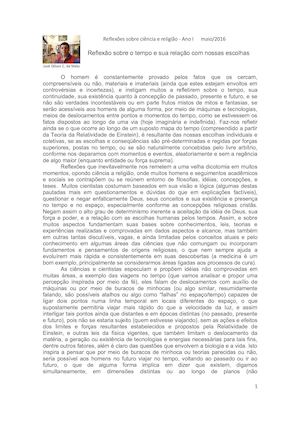 Reflexão Sobre O Tempo E As Escolhas