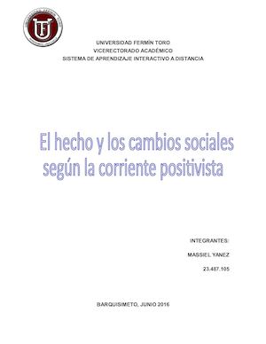La corriente positivista