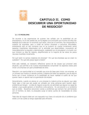 Descubrir Una Oportunidad De Negocio