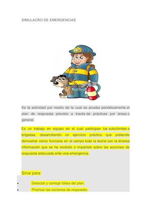 Cartilla Instructivo Simulacro