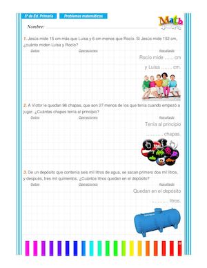 Colección De Problemas 5º Primaria