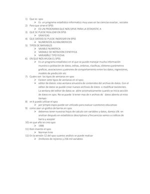 preguntas de SPSS