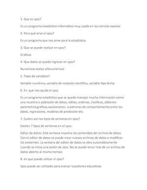 Cuestionario Para La Prueba Spss