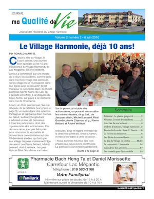 Journal Ma qualité de vie