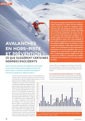 Avalanche en hors-piste et prévention