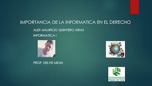Importancia de la informatica en el Derecho