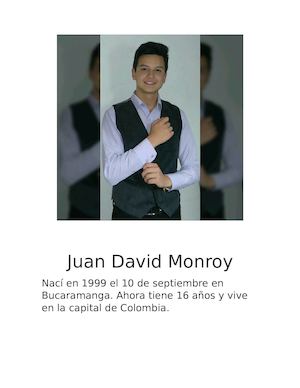 Biografía Juan David Monroy