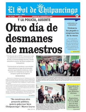 El Sol De Chilpancingo 09 Junio 2016