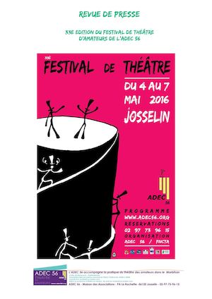 Revue de Presse - 33e Festival de Théâtre de l'ADEC 56