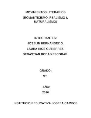 Movimientos Literarios