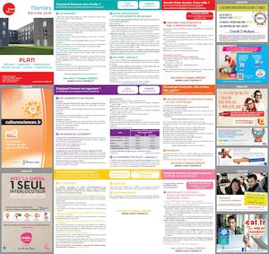 Crous - Plan de l'étudiant Nantes - 2016