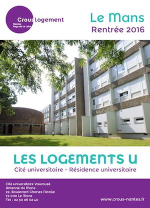 Crous - Brochure Logement Le Mans - 2016