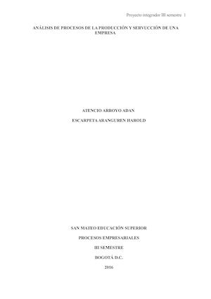 Proyecto Tercer Semestre