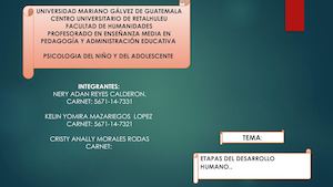 Diapositivas Desarrollo Del Niño