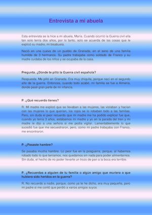 Entrevista A Mi Abuela Definitivaaaaaaa