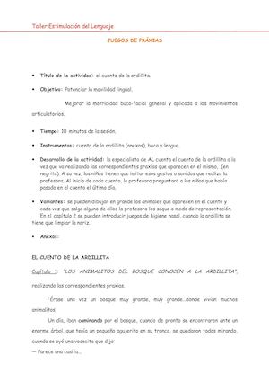 Taller De Praxias Orofaciales