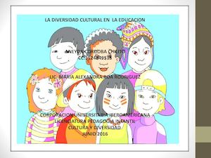 DIVERSIDAD CULTURAL