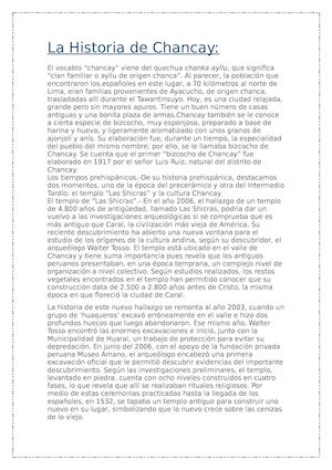 La Historia De Chancay