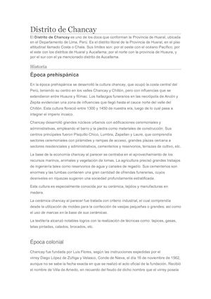 Distrito De Chancay