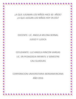 A Que Jugaban Los Niños Hace 60 Años