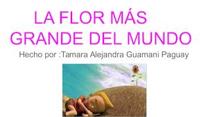 la flor mas grande del mundo