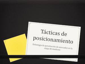 Tacticas De Posicionamiento De Marca