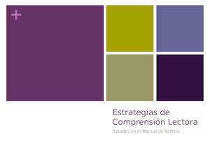 Estrategias Comprension Lectora