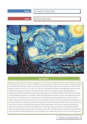 La Noche Estrellada Plantilla (1)