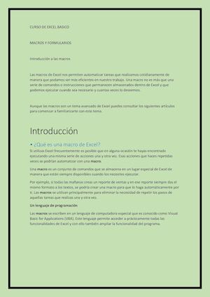 Curso De Excel Basico