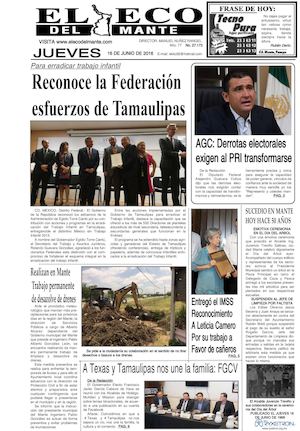 Jueves 16 de junio de 2016