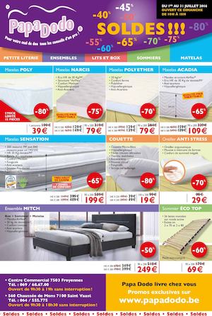 PAPADODO FOLDER SOLDES JUILLET 2016
