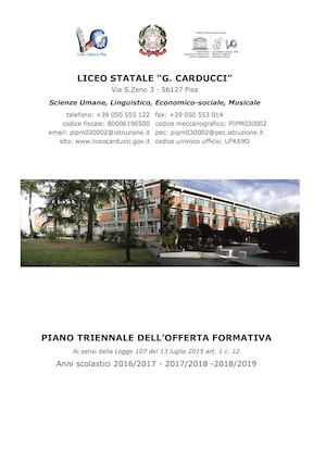 PTOF 16 19 Liceo Statale "G.Carducci" Pisa