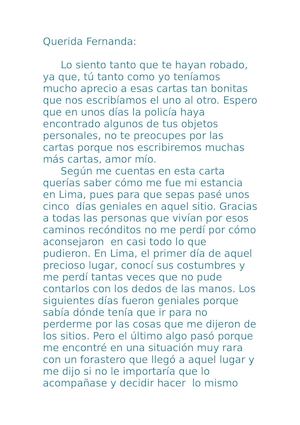 Carta Literaria Lengua