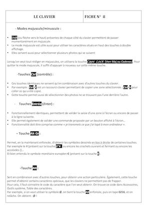 8 Le Clavier