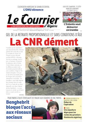 Le Courrier D'Algérie Du Samedi 18 Juin 2016