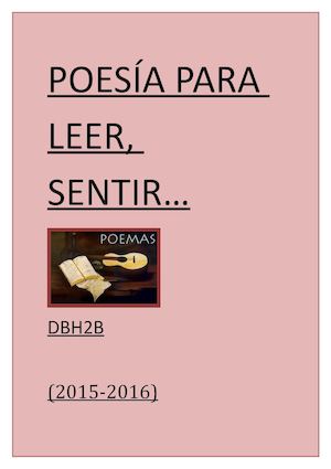 Poesía Para Leer Sentir 2015 2016 2b