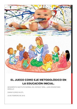El juego como eje metodológico en la Educación Inicial.