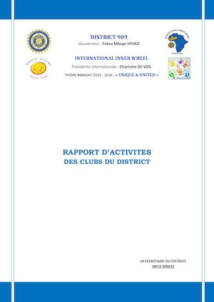 En Afrique, les actions des clubs Inner Wheel du District 909