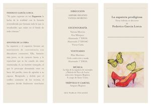 Tríptico La zapatera prodigiosa de Federico García Lorca