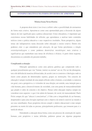 Ensino Criativo