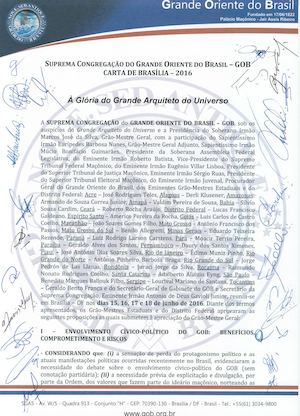 Carta Brasilia2016